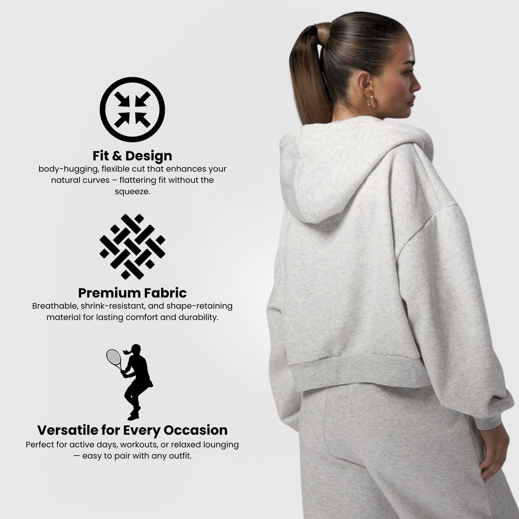 Comfort™ Zip Huppari – Harmaa