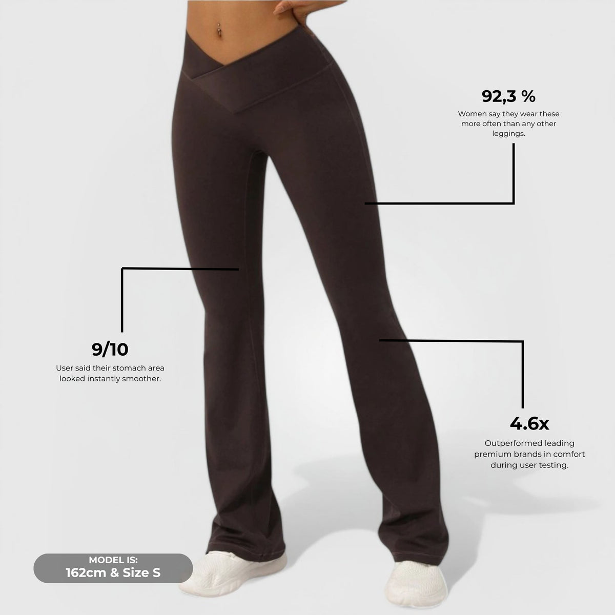 Everyday™ Flare Leggings – Mokka