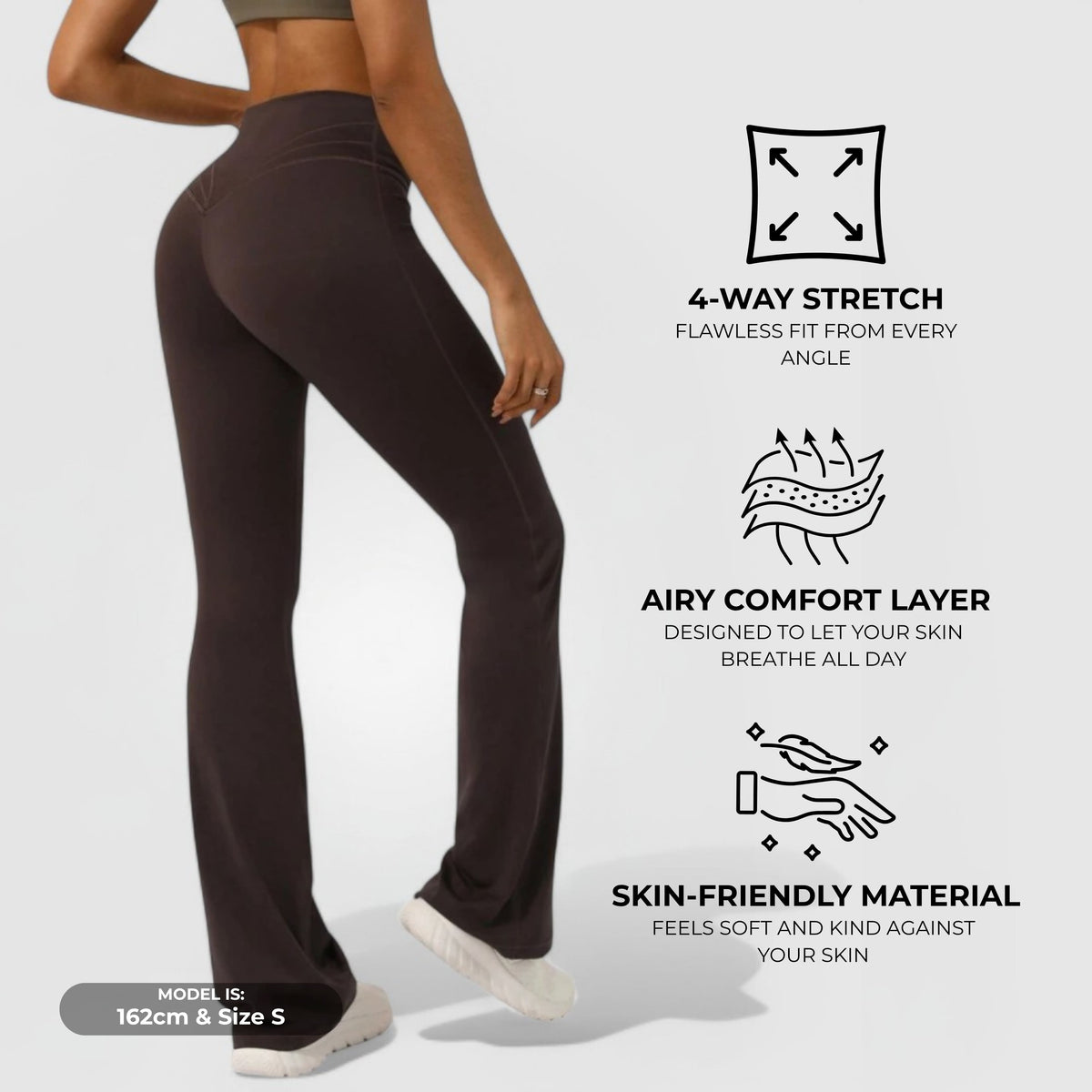 Everyday™ Flare Leggings – Mokka