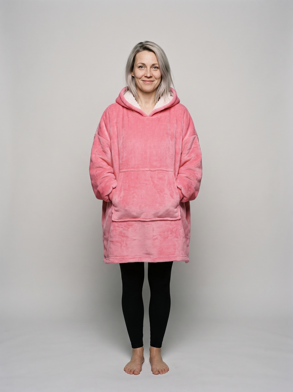 Roosa vilttihuppari