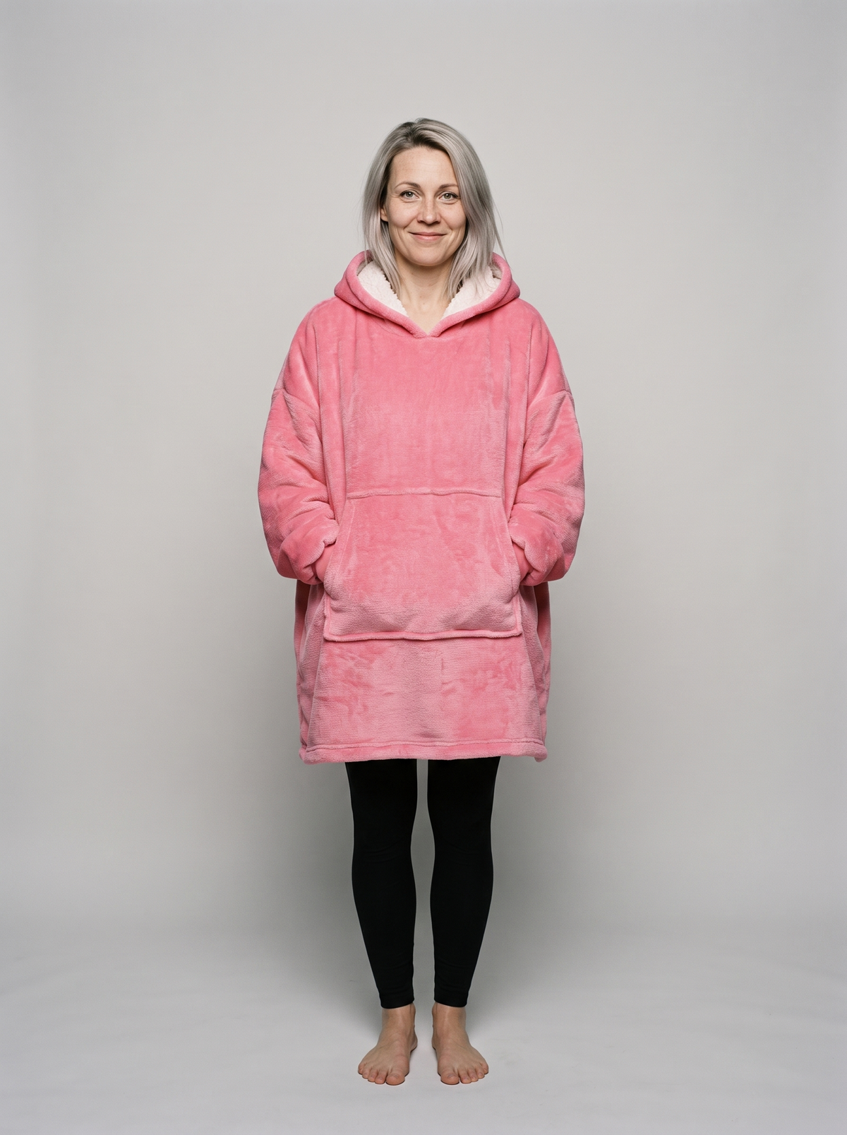 Roosa vilttihuppari